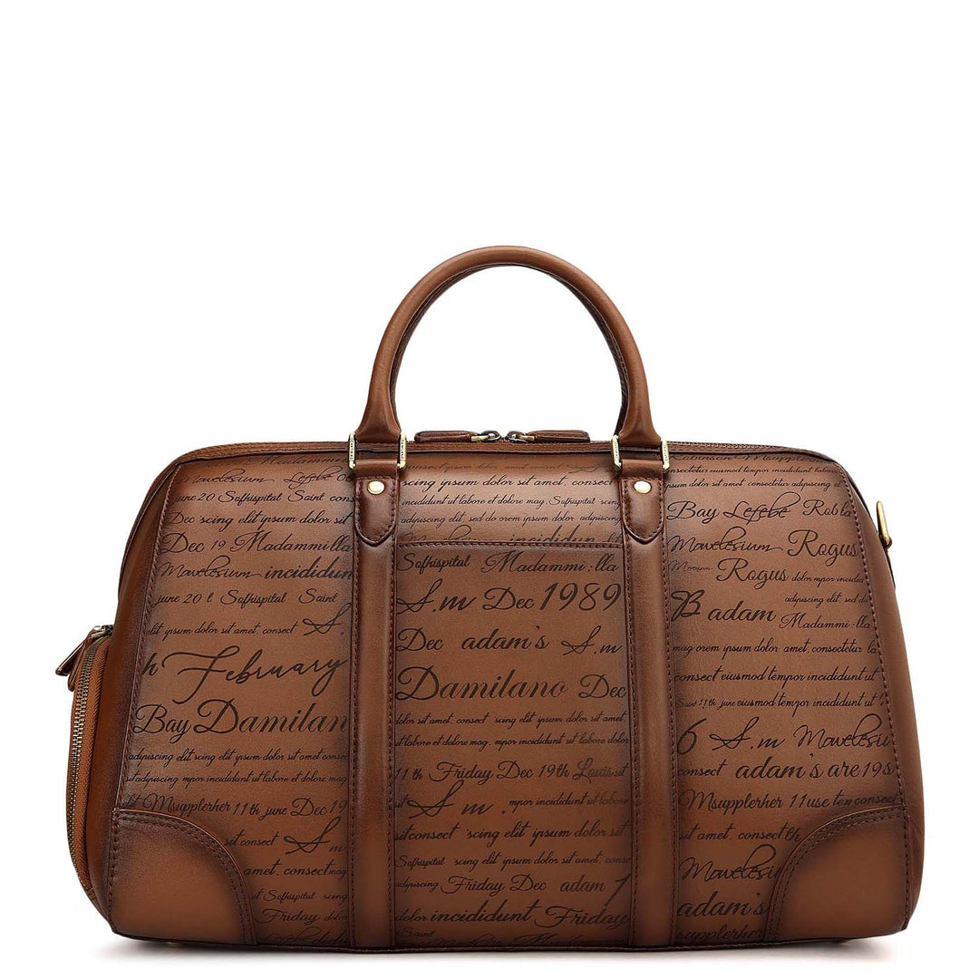 Signato Leather Luggage - Cognac