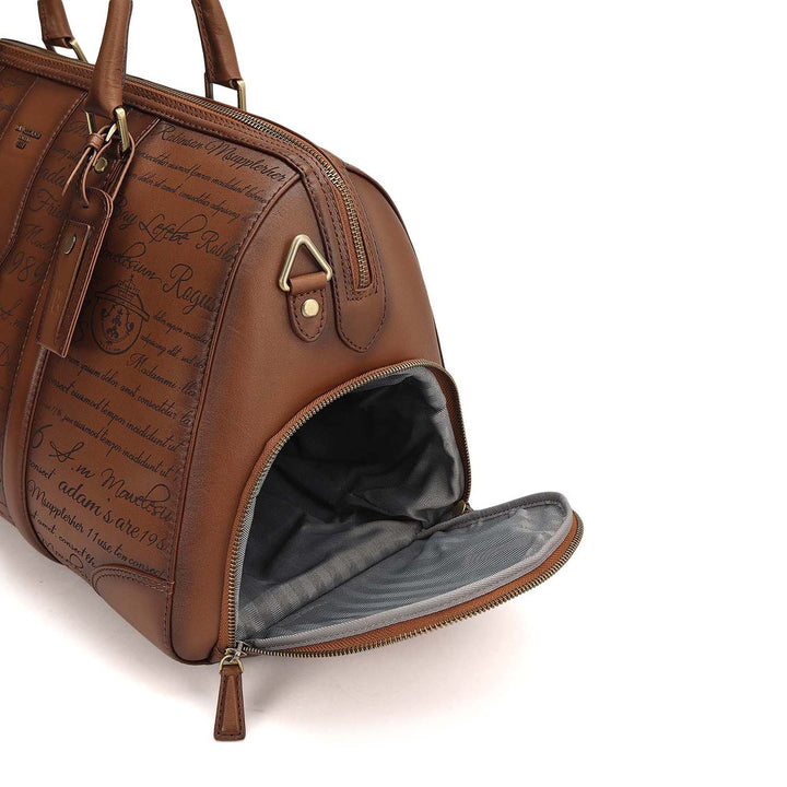 Signato Leather Luggage - Cognac