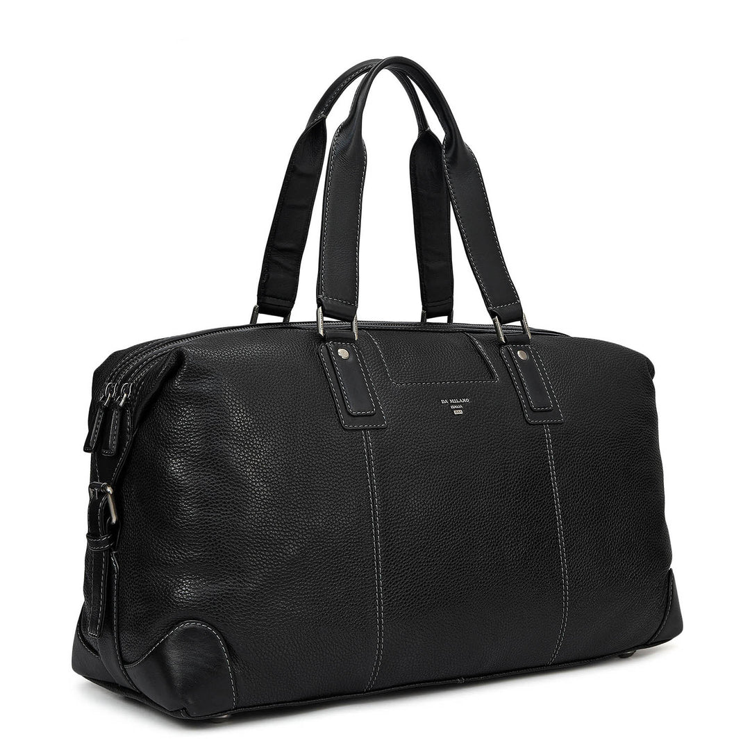 Wax Leather Luggage - Black