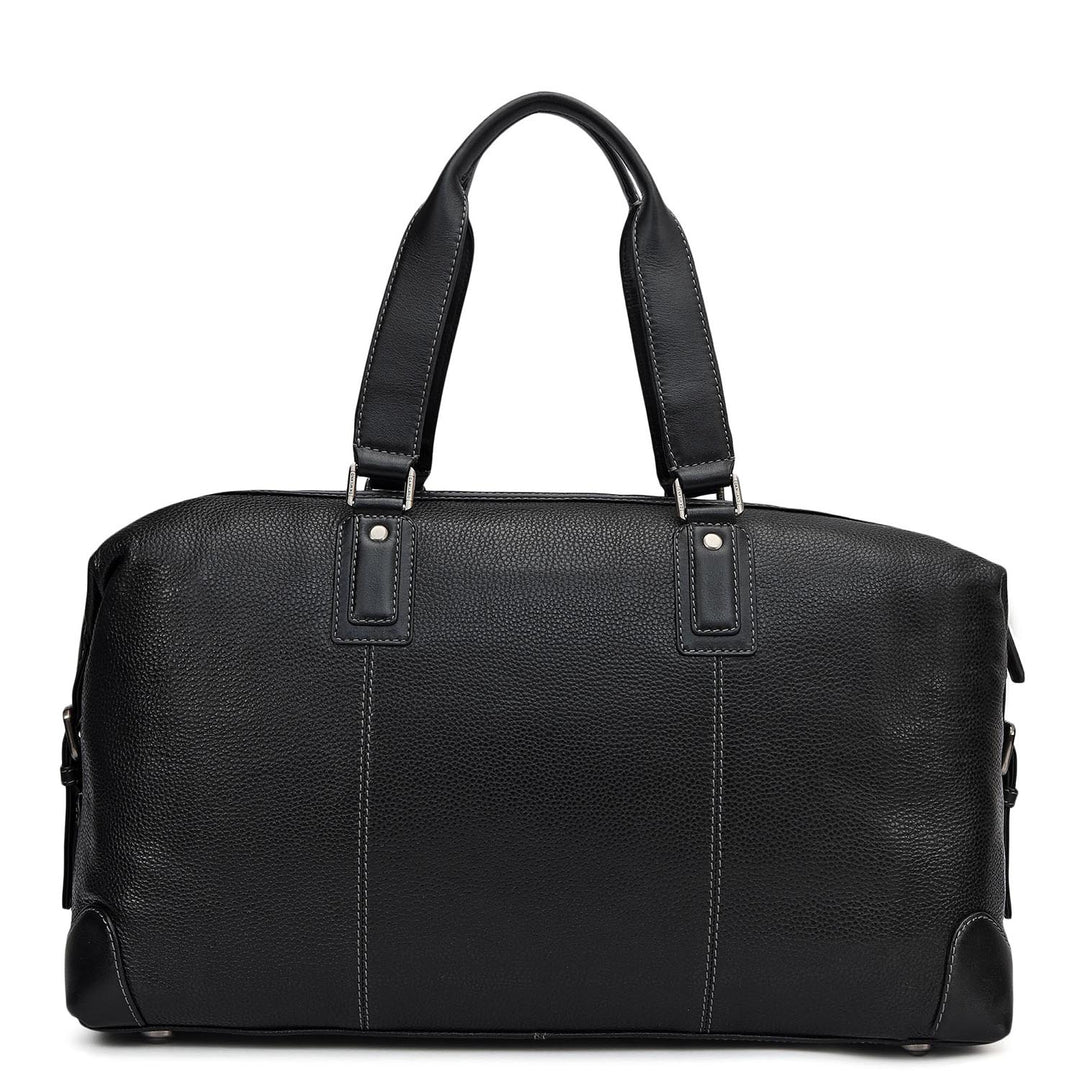 Wax Leather Luggage - Black