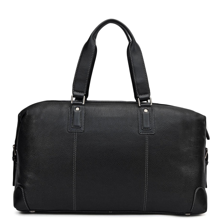 Wax Leather Luggage - Black