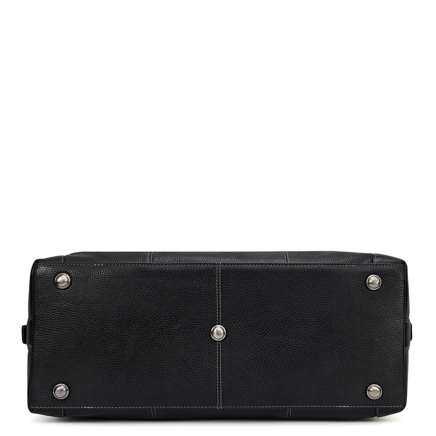 Wax Leather Luggage - Black – Da Milano