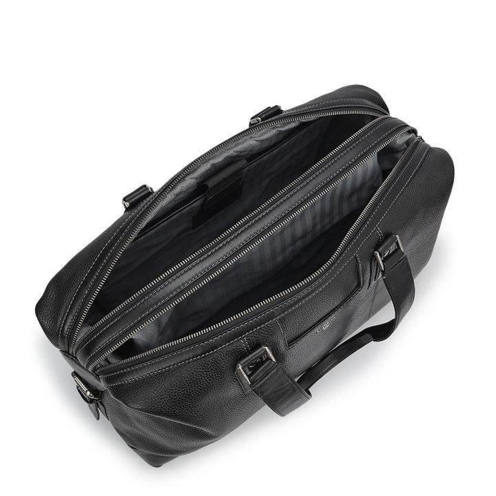 Wax Leather Luggage - Black