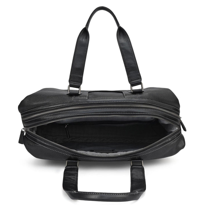 Wax Leather Luggage - Black