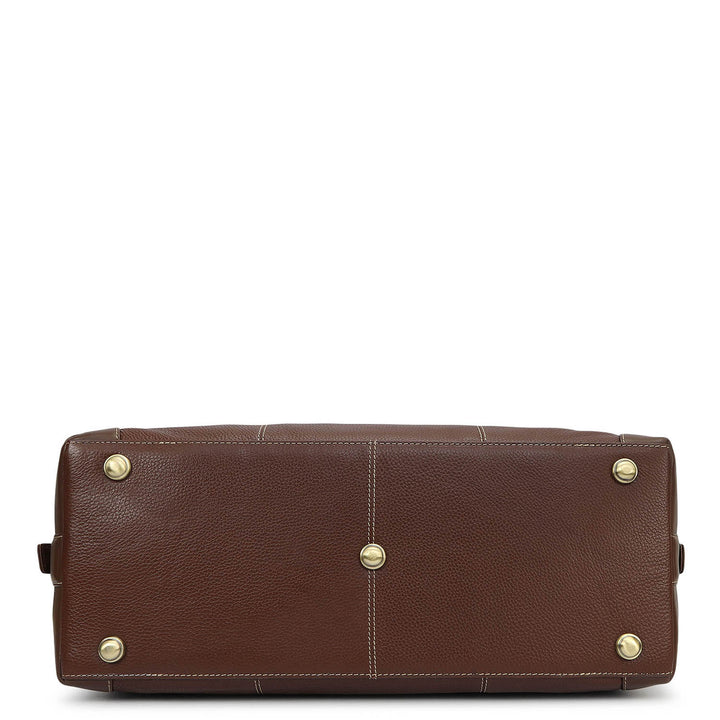 Wax Leather Luggage - Espresso