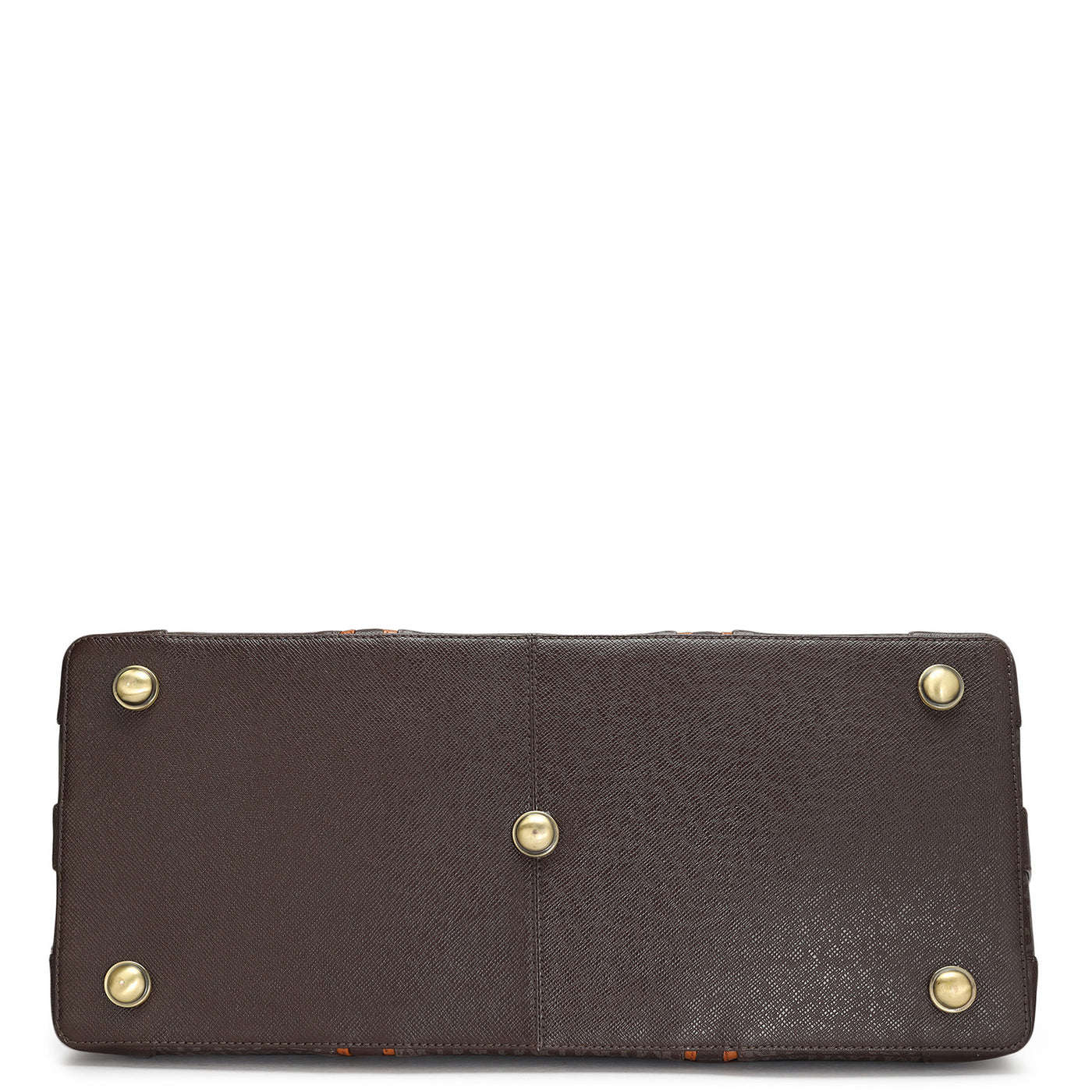 Monogram Leather Luggage - Chocolate