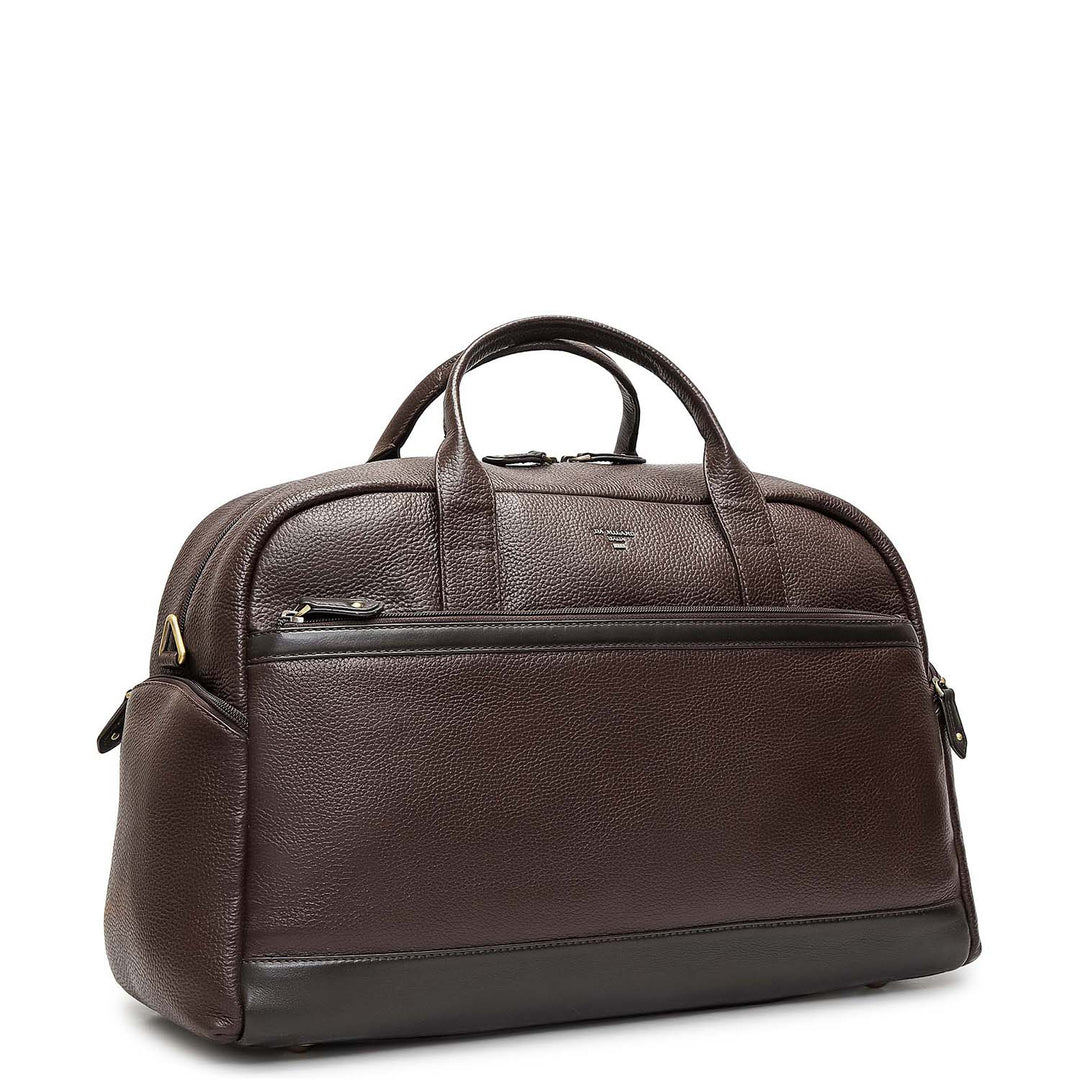 Wax Leather Luggage - Chocolate