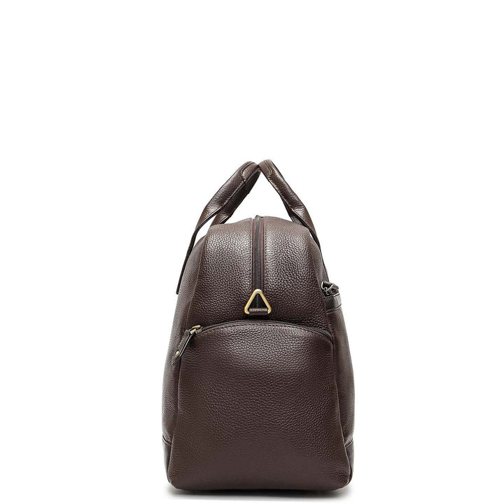 Wax Leather Luggage - Chocolate