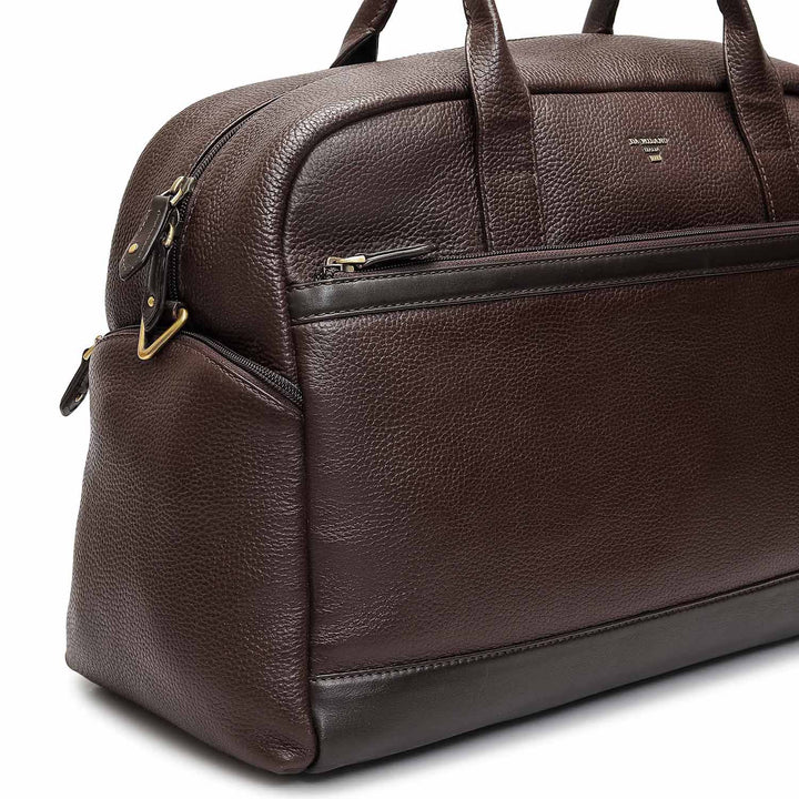 Wax Leather Luggage - Chocolate