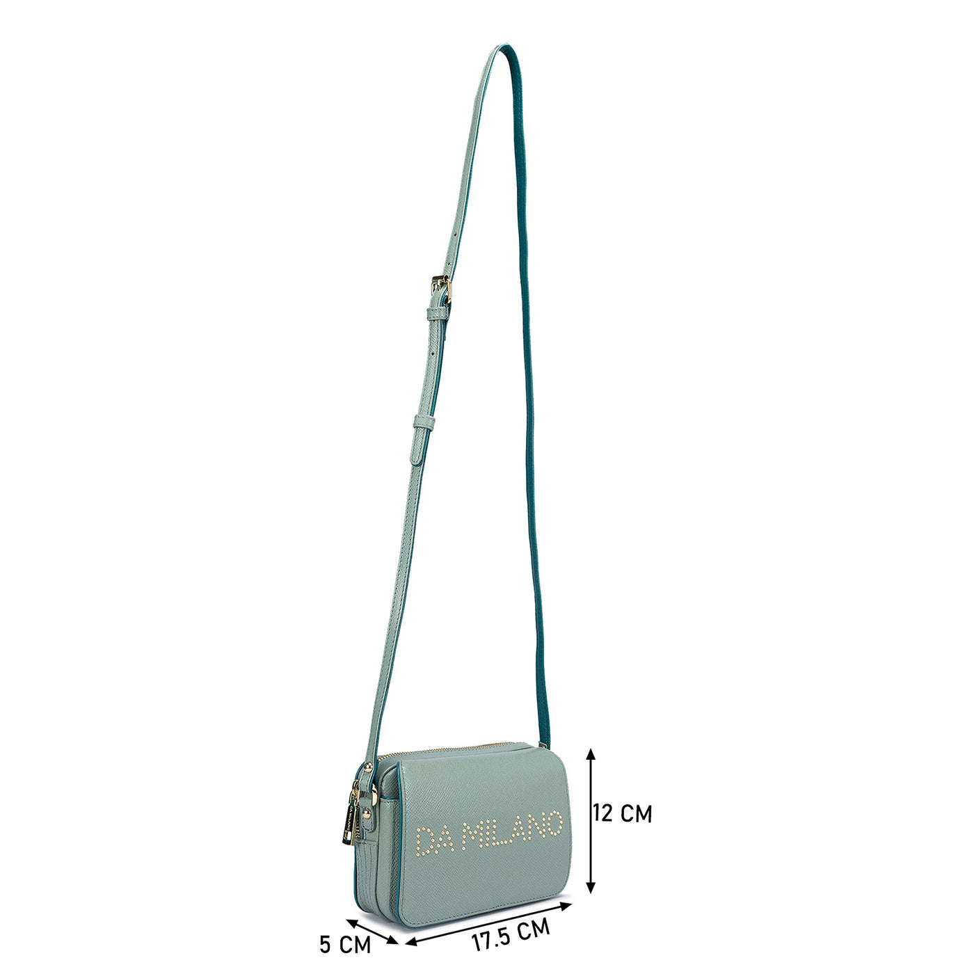 Small Franzy Leather sling - Jade