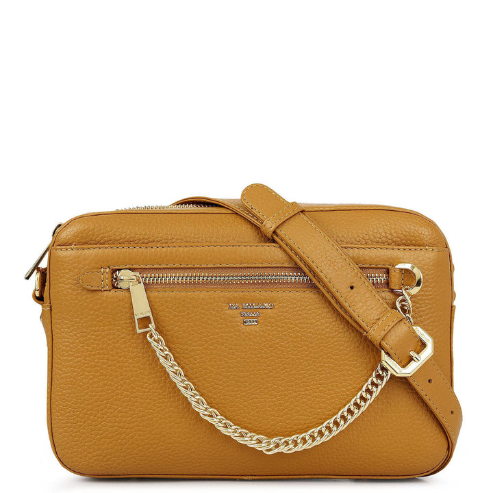 Pebble Leather Sling Bag - Biscoff
