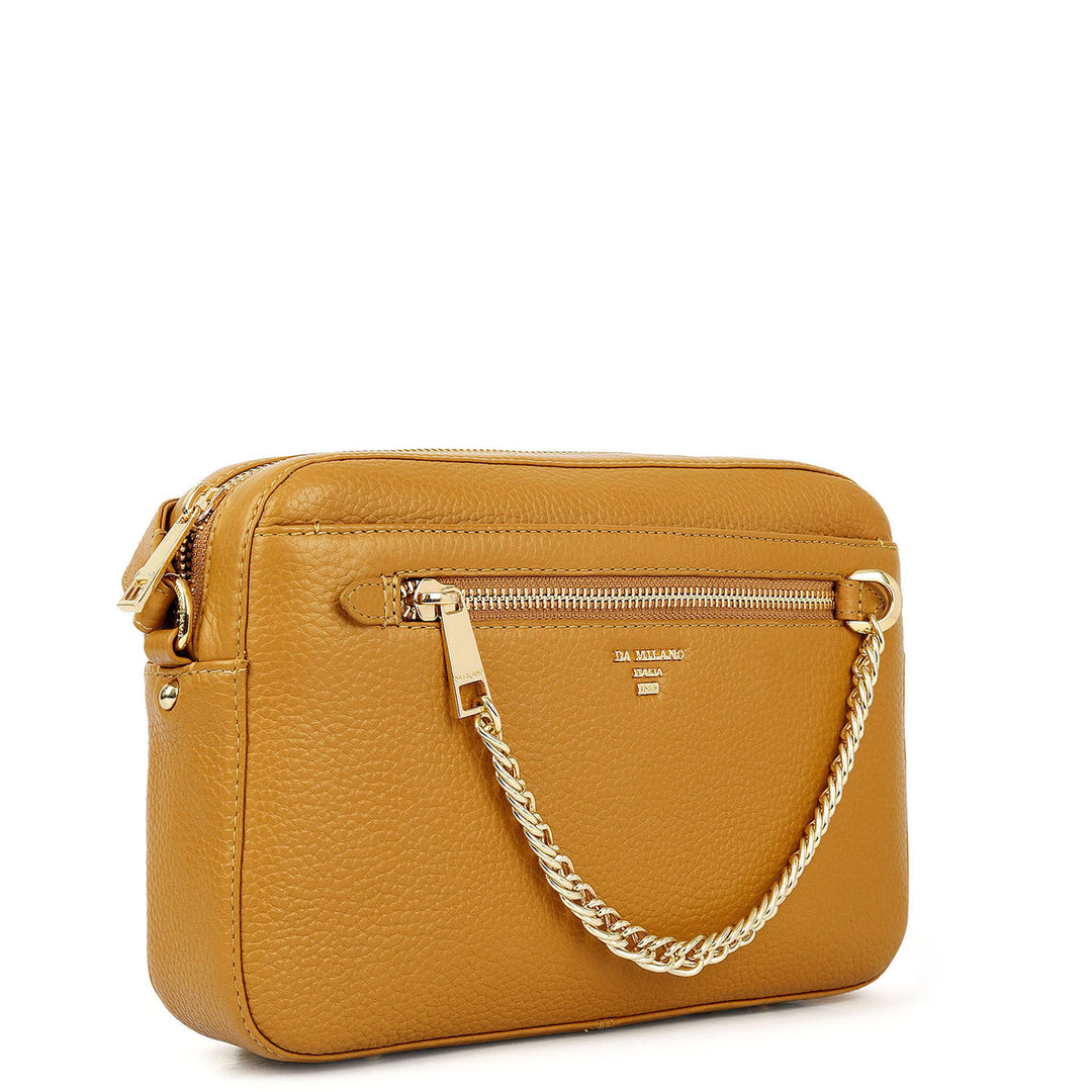 Pebble Leather Sling Bag - Biscoff