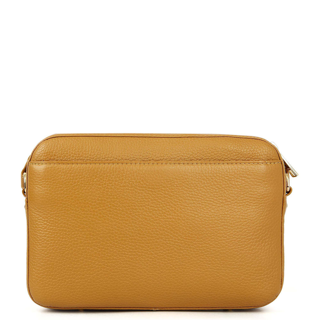 Pebble Leather Sling Bag - Biscoff