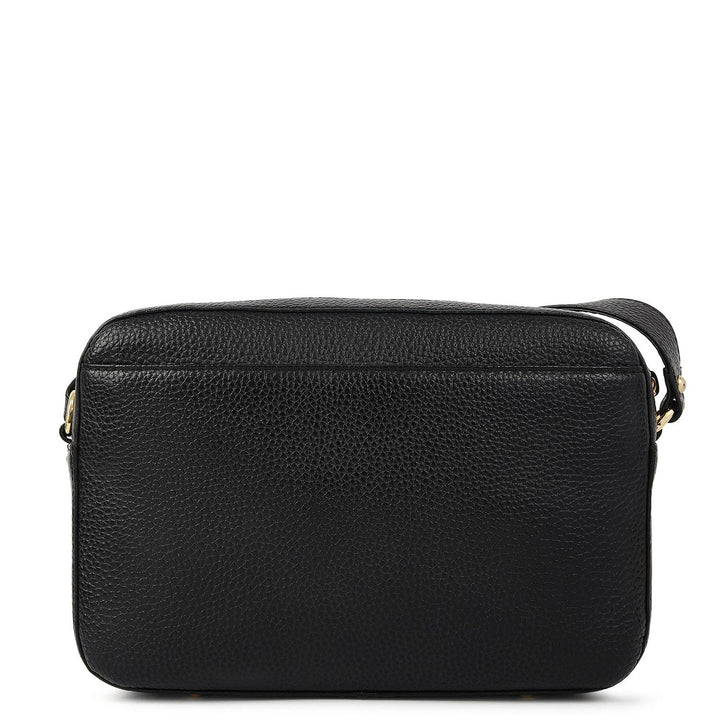 Pebble Leather Sling Bag - Black