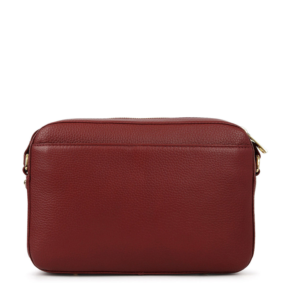 Pebble Leather Sling Bag - Mahogany