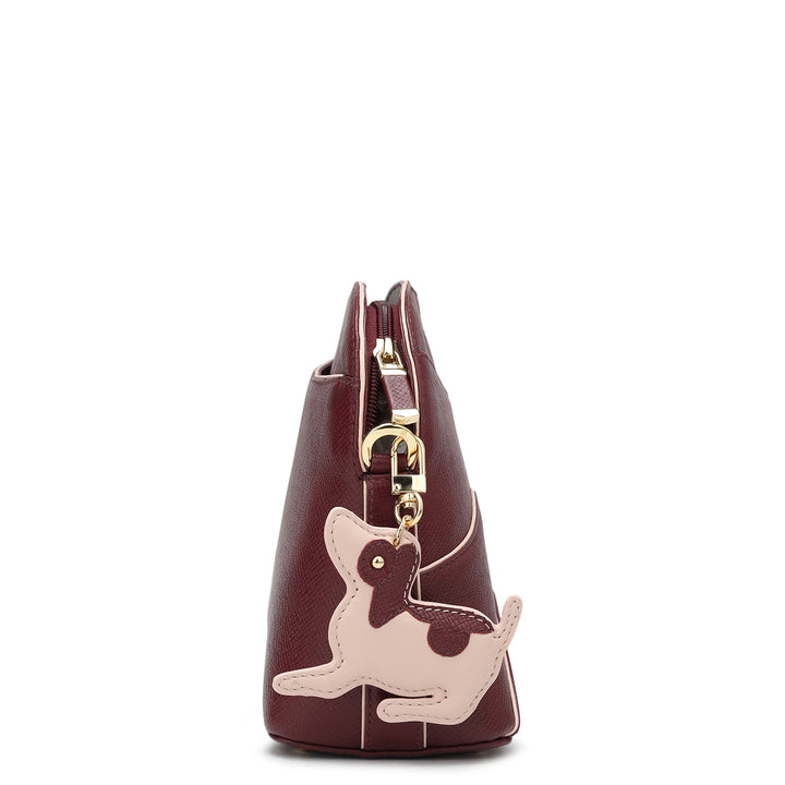 Small Franzy Leather Sling - Blood Stone