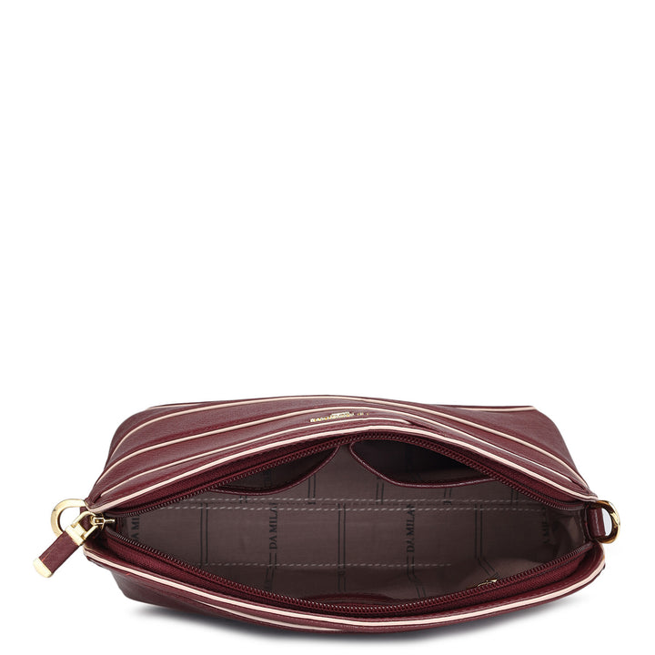 Small Franzy Leather Sling - Blood Stone
