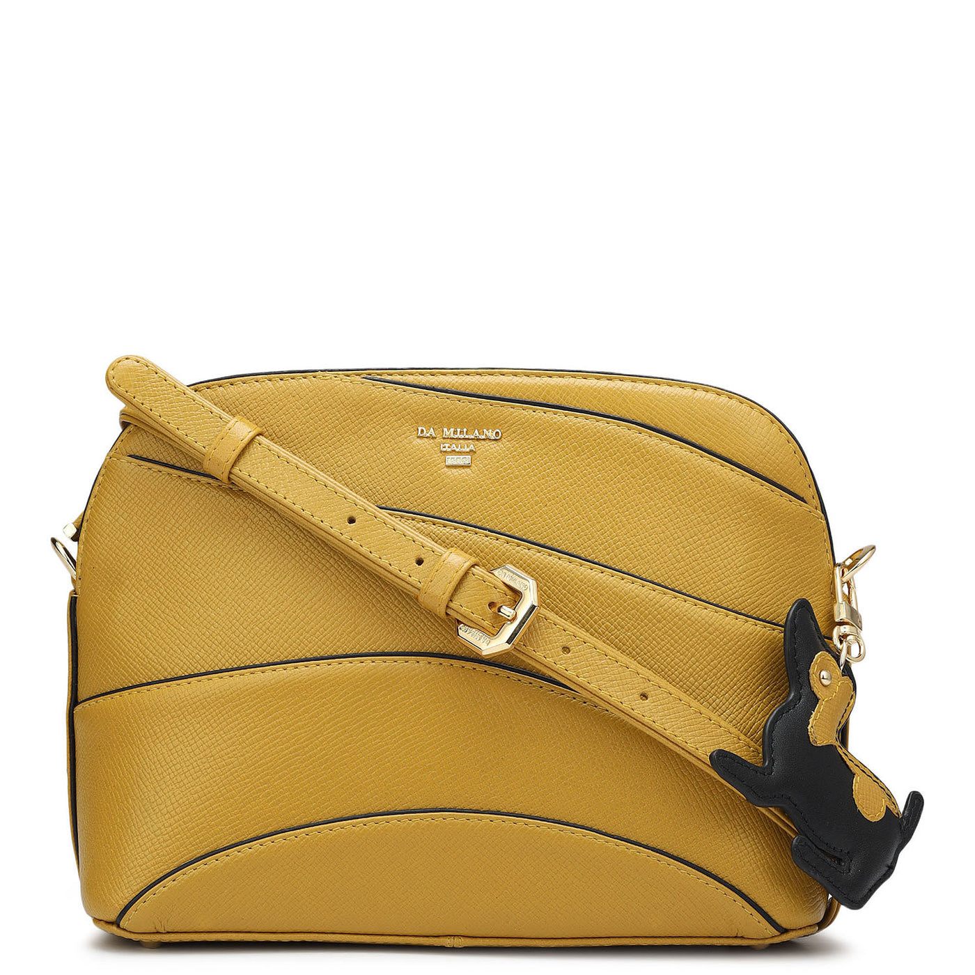 Small Franzy Leather Sling - Mustard