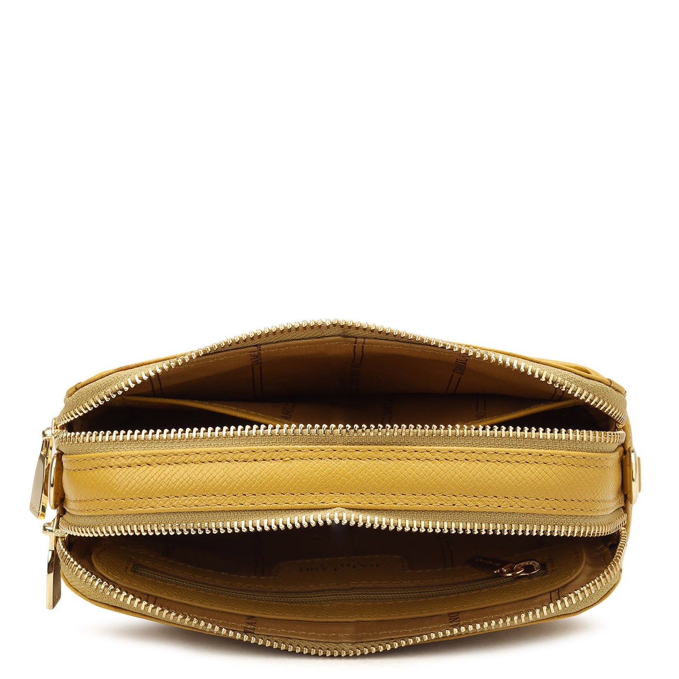 Small Monogram Franzy Leather Sling - Mustard