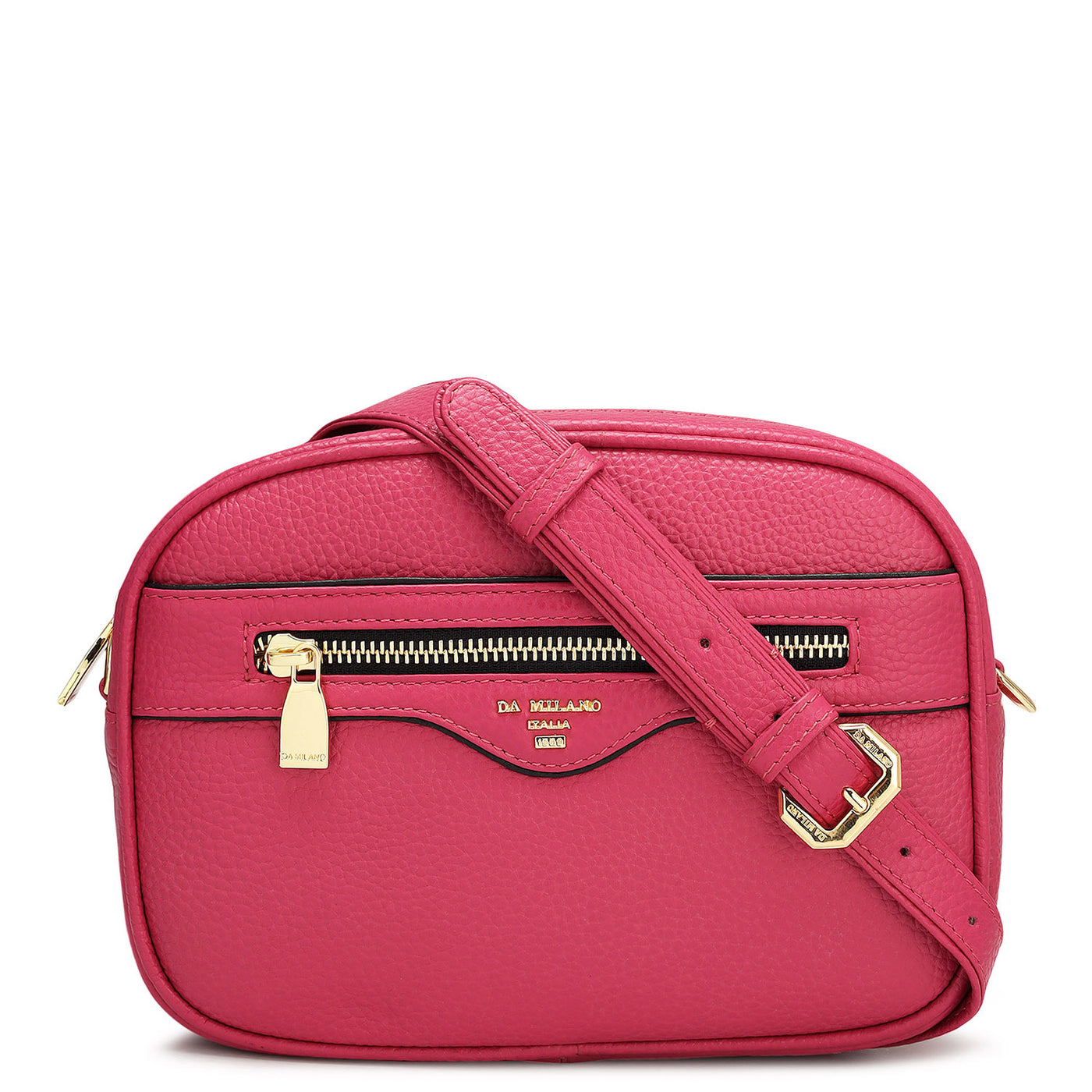 Small Wax Leather Sling - Magenta