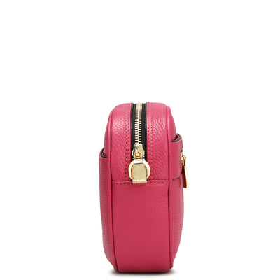 Small Wax Leather Sling - Magenta