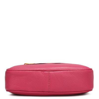 Small Wax Leather Sling - Magenta