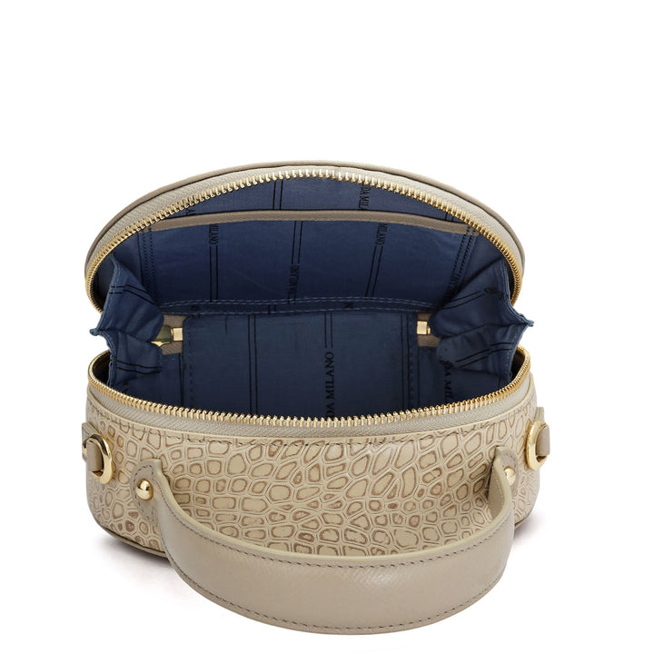 Small Croco Leather Sling - Frost