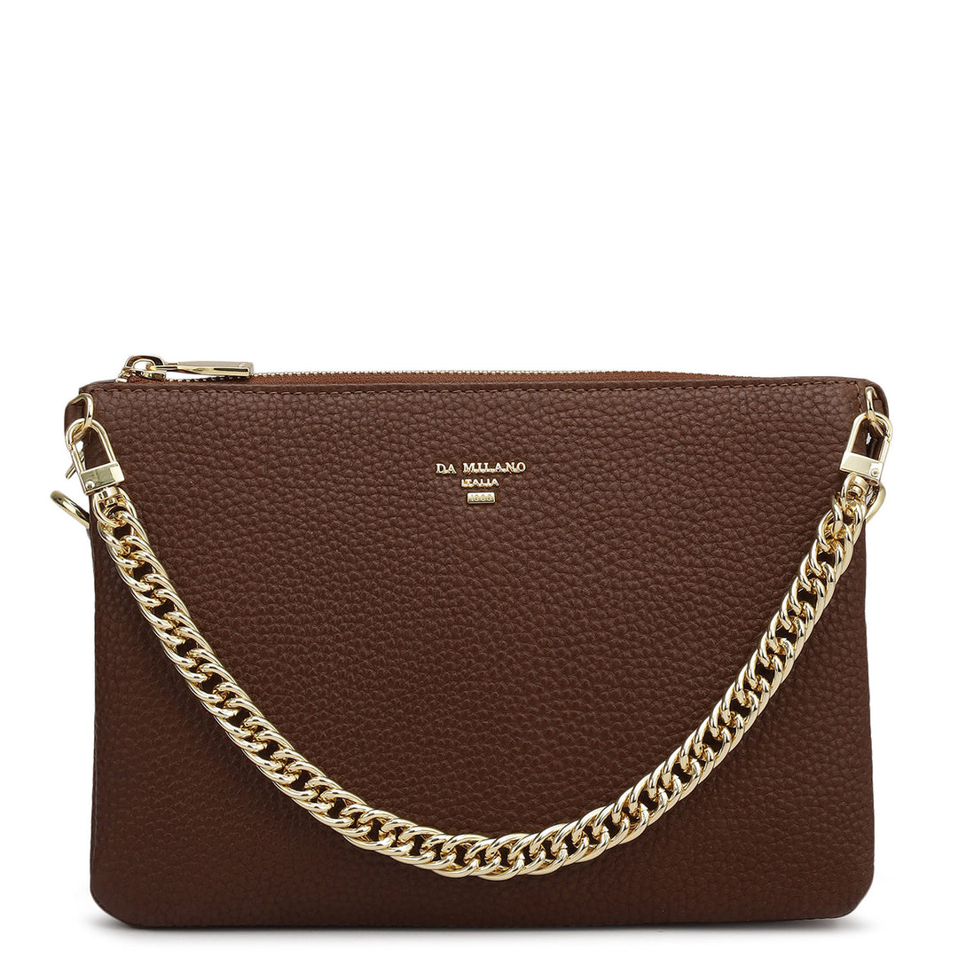 Small Wax Leather Sling - Espresso