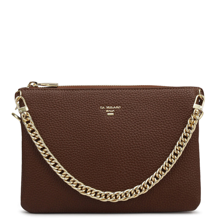 Small Wax Leather Sling - Espresso