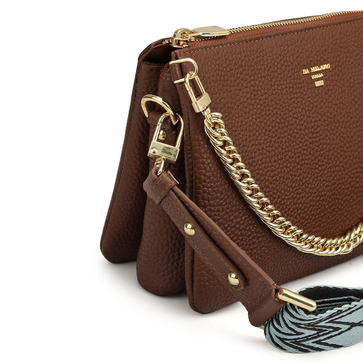 Small Wax Leather Sling - Espresso