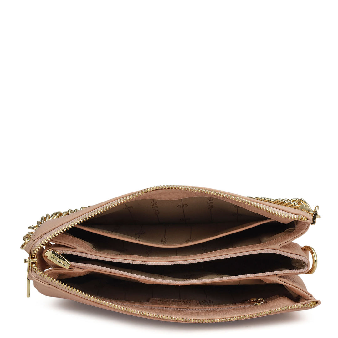 Small Wax Leather Sling - Feather
