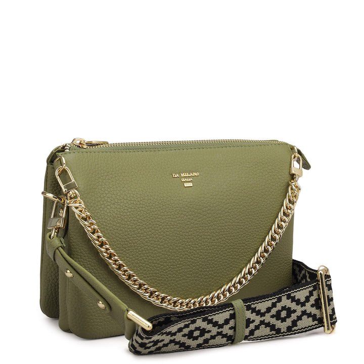Small Wax Leather Sling - Fern