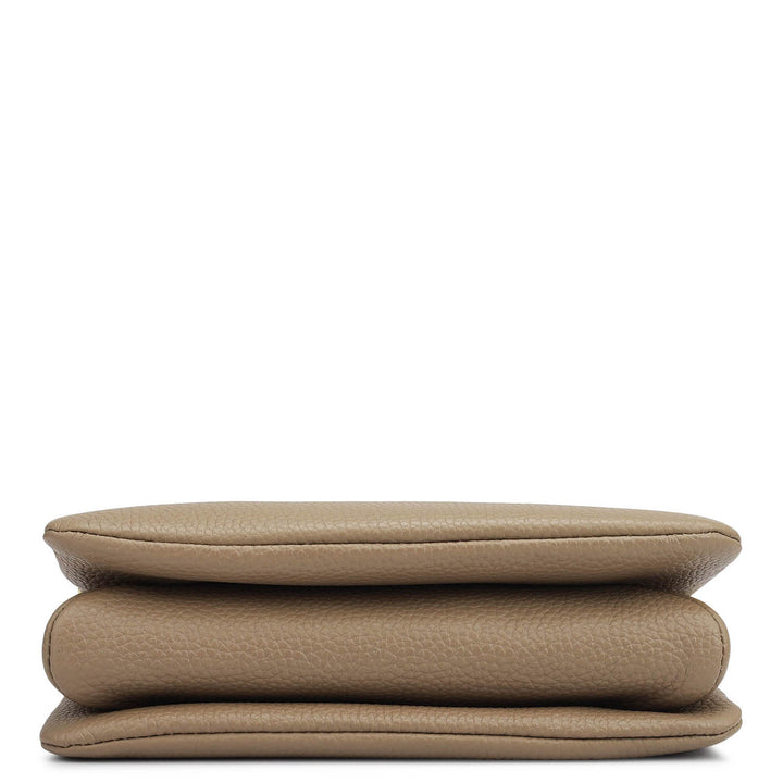 Small Wax Leather Sling - Greyish Taupe