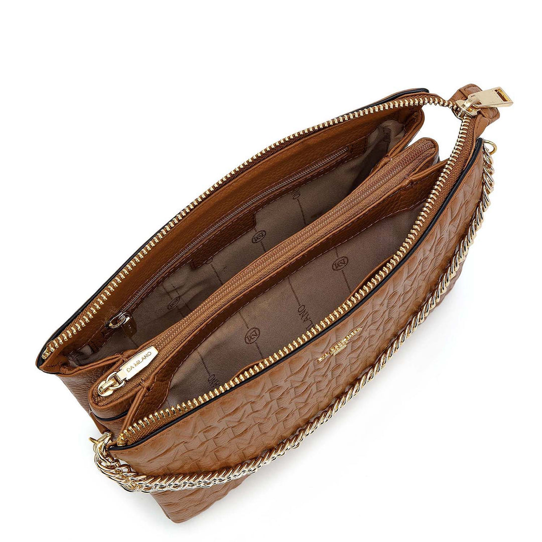 Monogram Sling Bag - Caramel