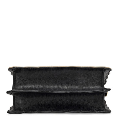 Small Franzy Leather Sling - Black
