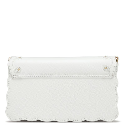 Small Franzy Leather Sling - White