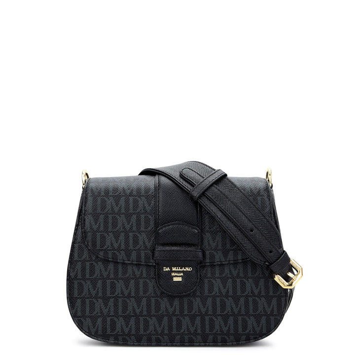 Monogram Sling Bag - Black