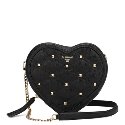 Amore Small Franzy Leather Sling Bag - Black