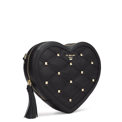 Amore Small Franzy Leather Sling Bag - Black