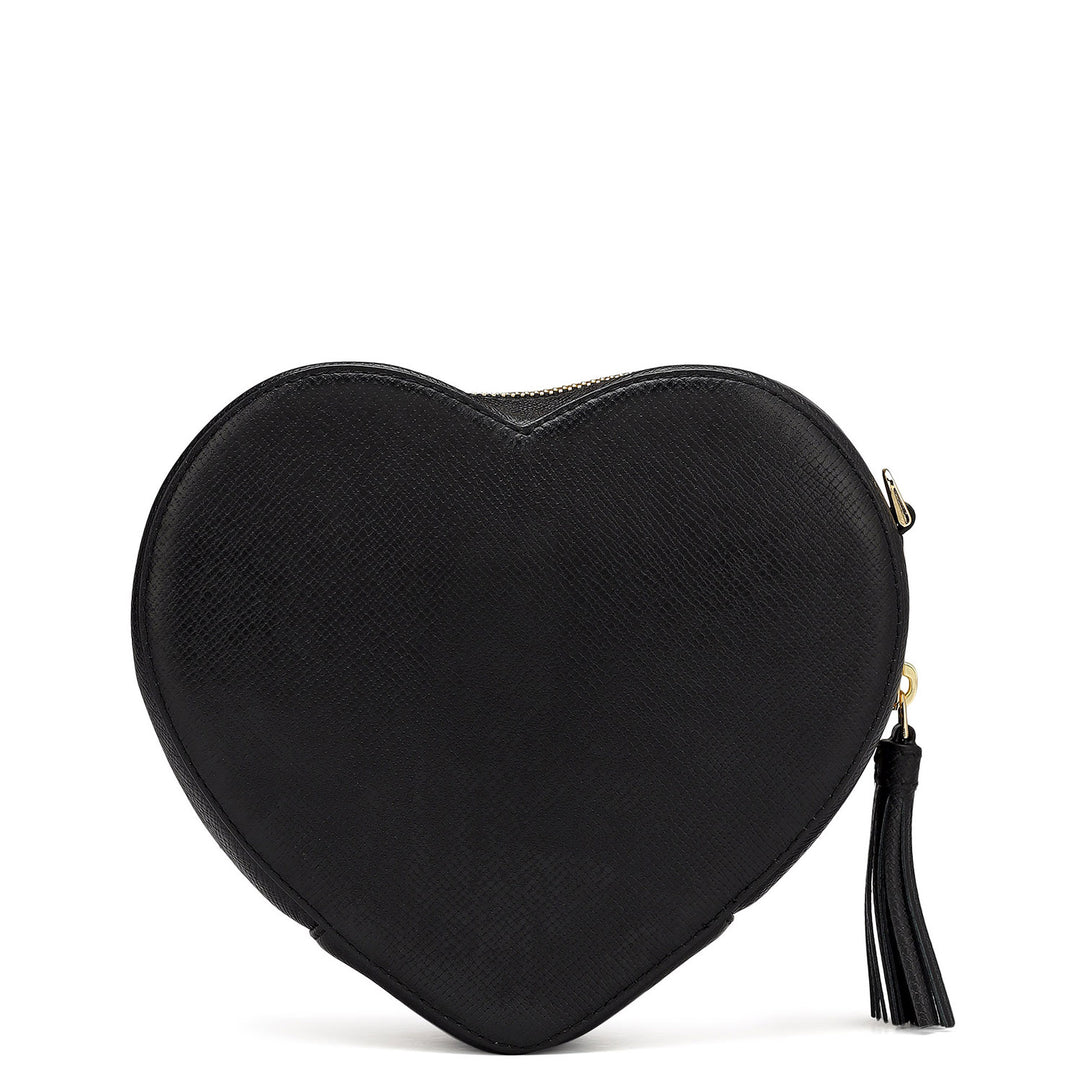 Amore Small Franzy Leather Sling Bag - Black