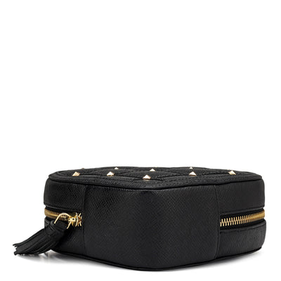 Amore Small Franzy Leather Sling Bag - Black