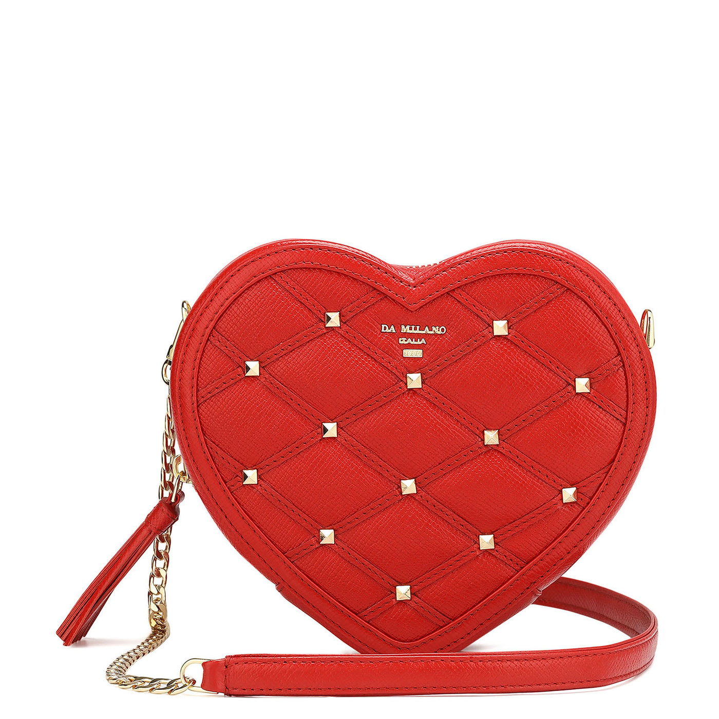 Amore Small Franzy Leather Sling Bag - Red