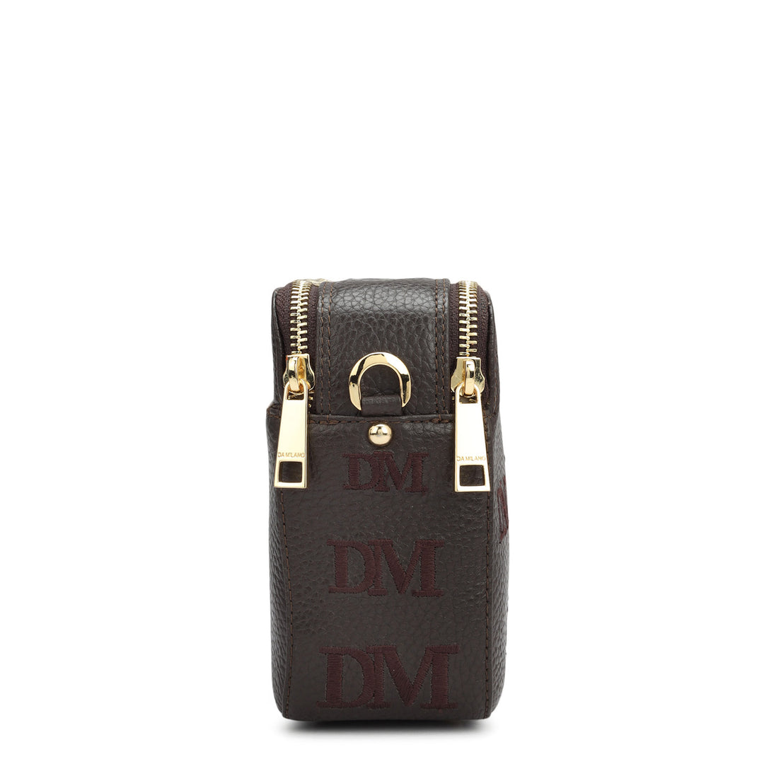 Small Wax Leather Sling - Chocolate