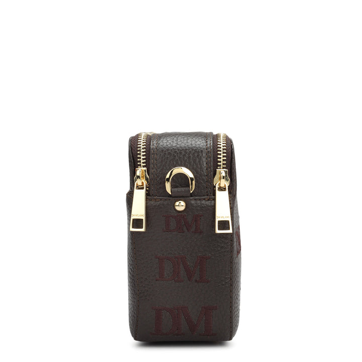 Small Wax Leather Sling - Chocolate