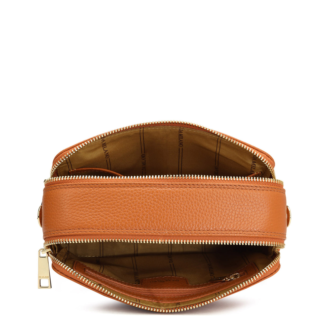 Small Wax Leather Sling - Orange