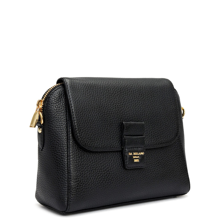 Small Wax Leather Sling - Black