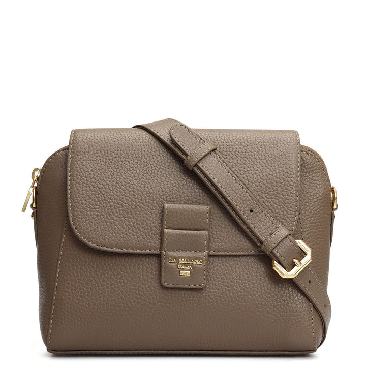 Small Wax Leather Sling - Smoke Grey