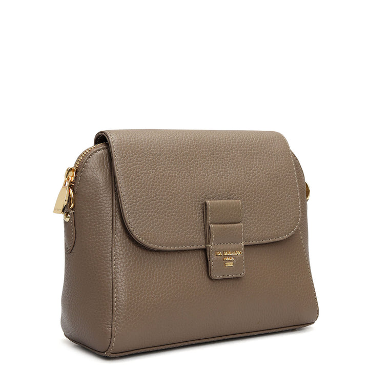 Small Wax Leather Sling - Smoke Grey