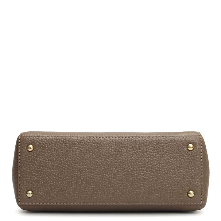 Small Wax Leather Sling - Smoke Grey