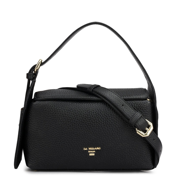 Small Wax Leather Sling - Black